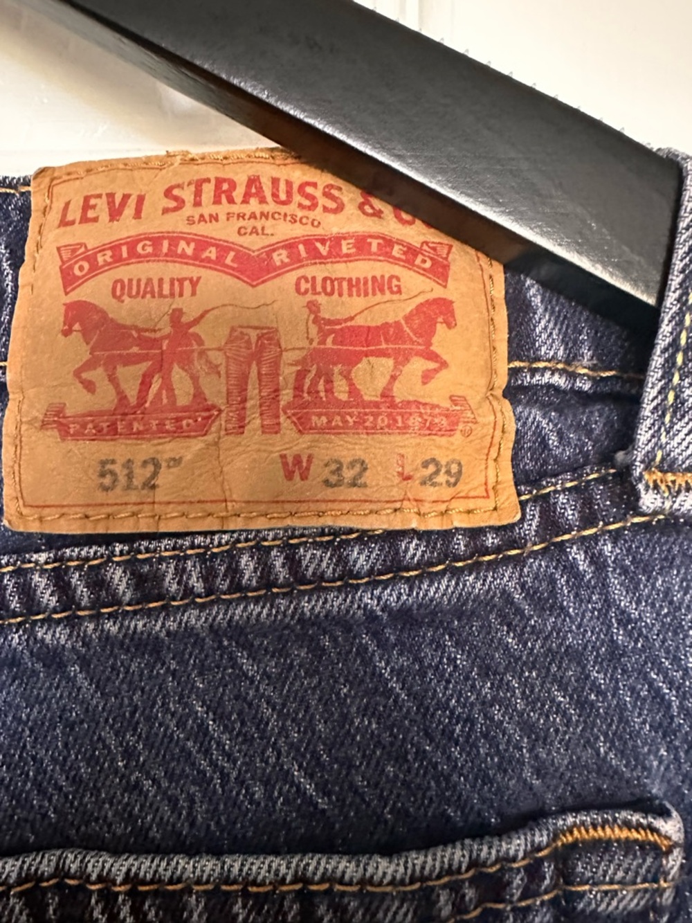 Men's Classic Straight Jeans 512 size 32x29 - Dark Indigo Blue - Picture 3 of 7